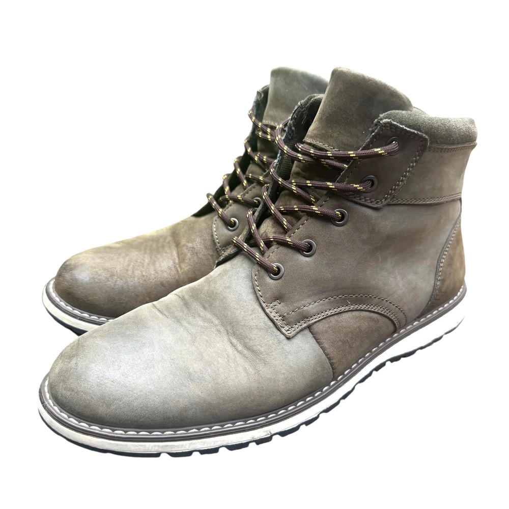 English Laundry Boots Mens 12 Olive Brown GUC Lace Up EL2752B Ankle Boot